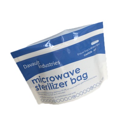 Printing Traveling Microwave Sterilization Bags For Breast Pump Parts Accessories Sterilizing Bags Ziplock Food Pouches